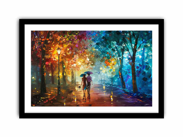 Love Walk framed Print