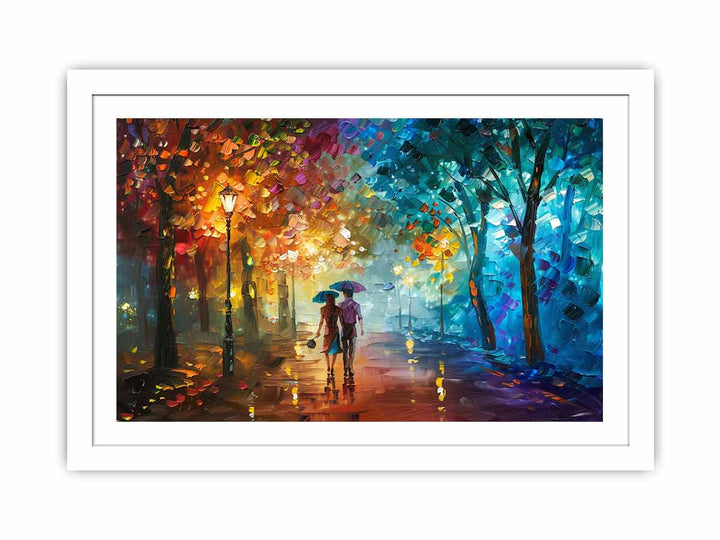 Love Walk framed Print