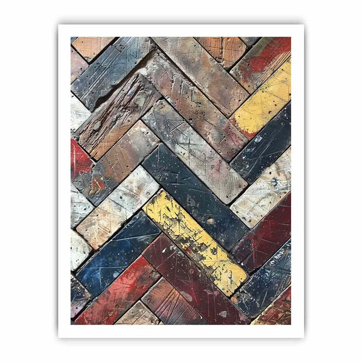 Seamless Herringbone Lllustration  framed Print