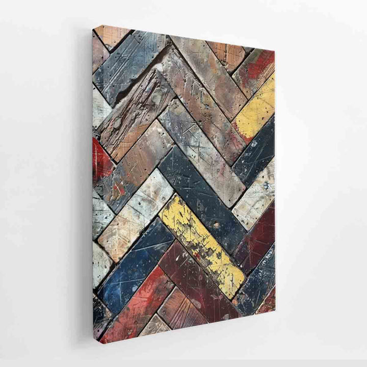 Seamless Herringbone Lllustration  canvas Print