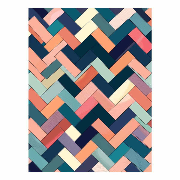 Seamless Herringbone Art Print