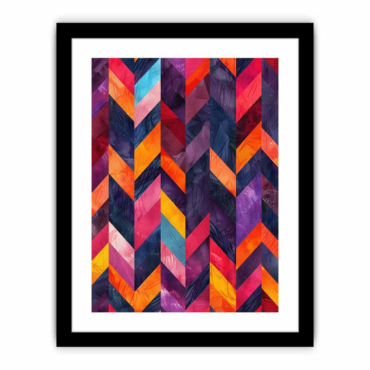 Seamless  Lllustration Herringbone framed Print