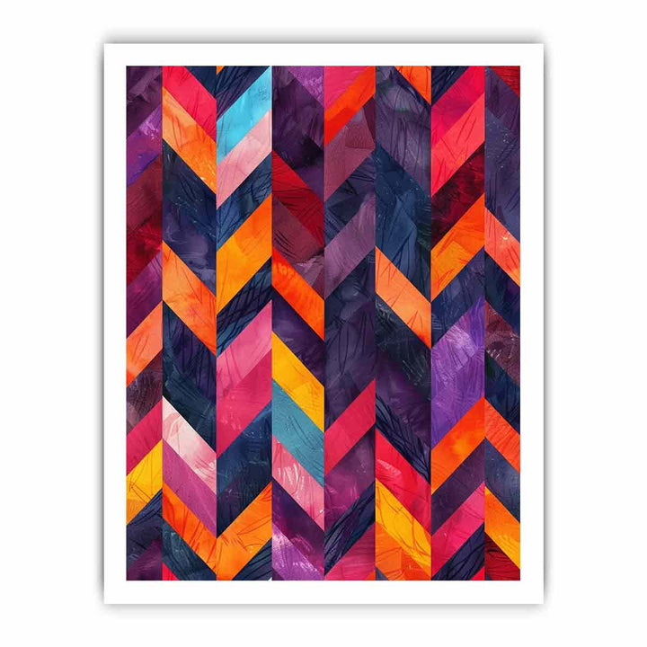 Seamless  Lllustration Herringbone framed Print