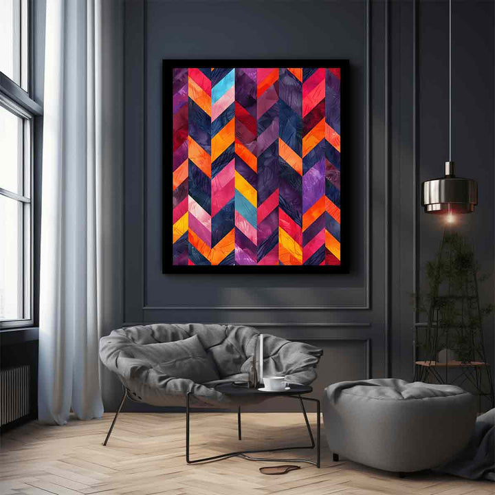 Seamless  Lllustration Herringbone Art Print