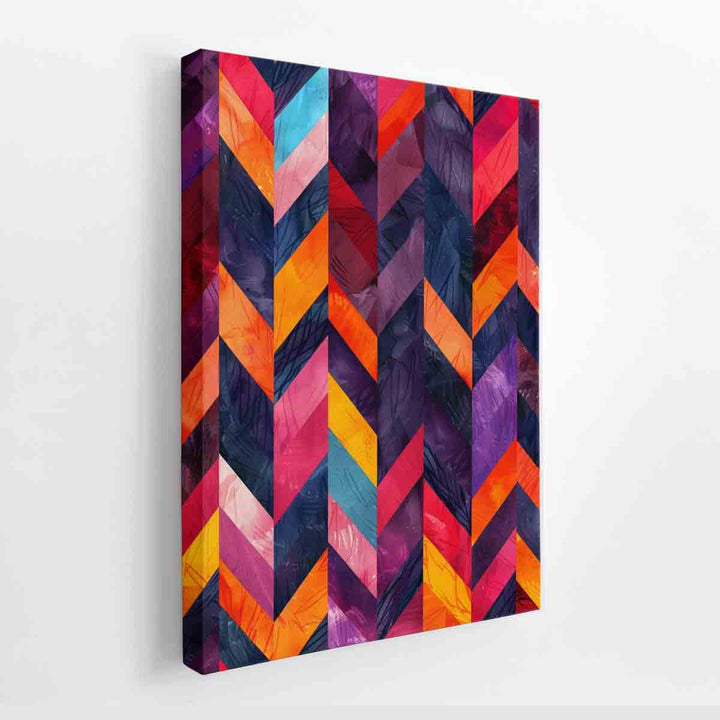 Seamless  Lllustration Herringbone canvas Print