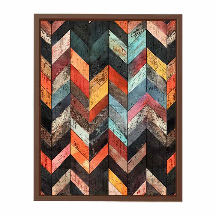 Multicolor Herringbone Lllustration  Painting