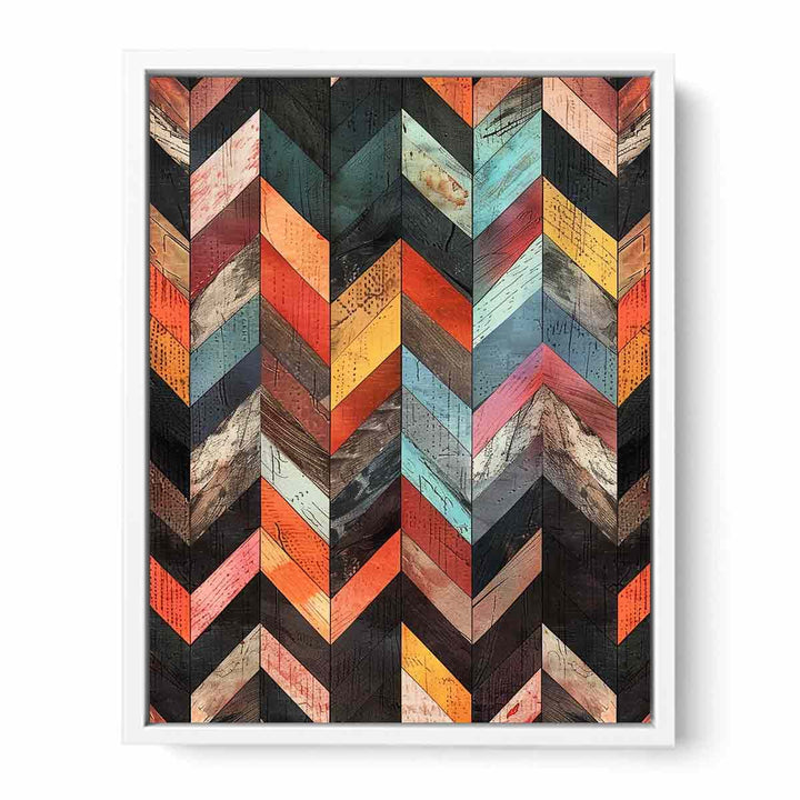 Multicolor Herringbone Lllustration  Painting