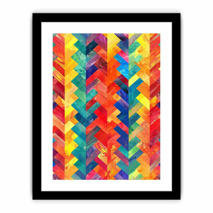 Rainbow Pattern  framed Print