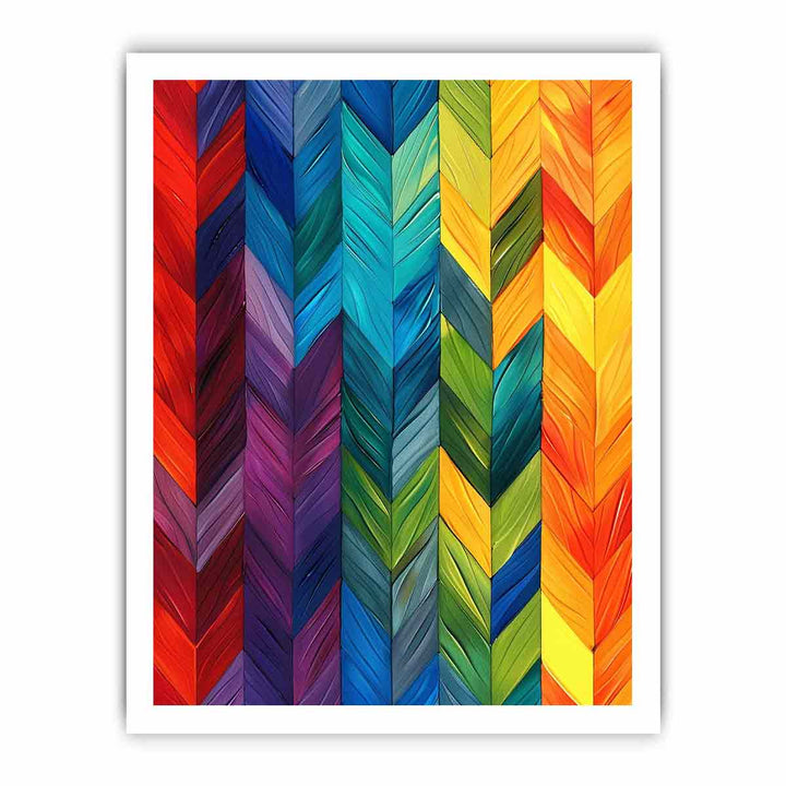 Seamless Rainbow framed Print