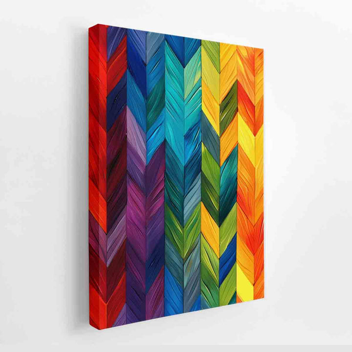 Seamless Rainbow canvas Print