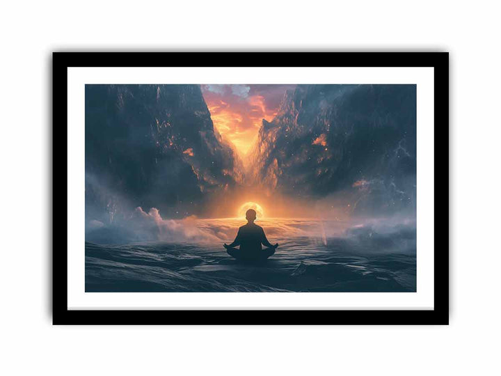 Enlightenment  Meditation framed Print