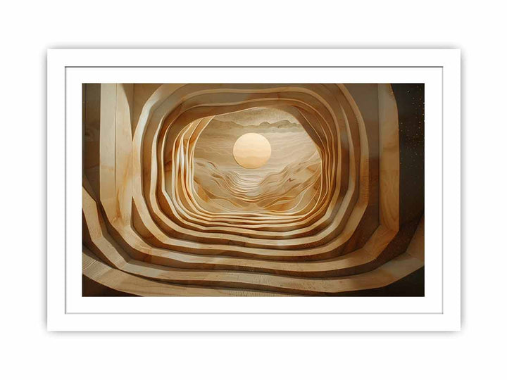 3D Spatial Art framed Print