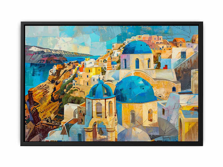 Santorini canvas Print