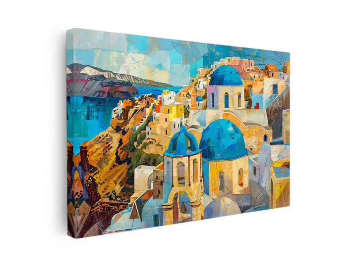 Santorini canvas Print