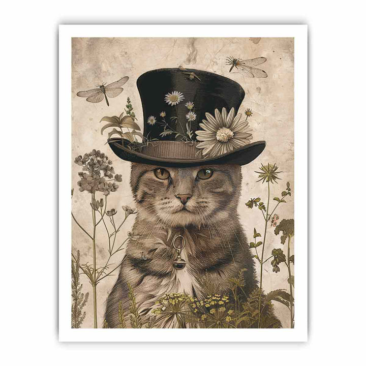 Cute Cat framed Print