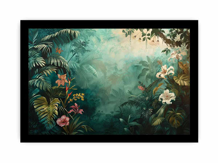 Tropical framed Print