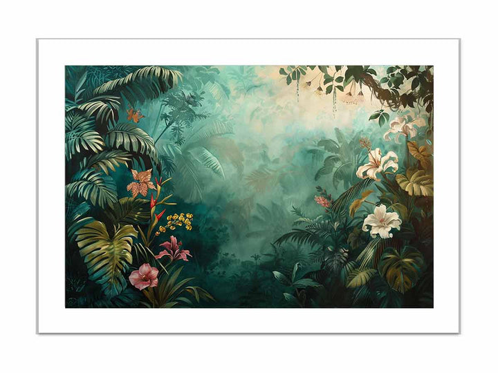 Tropical framed Print