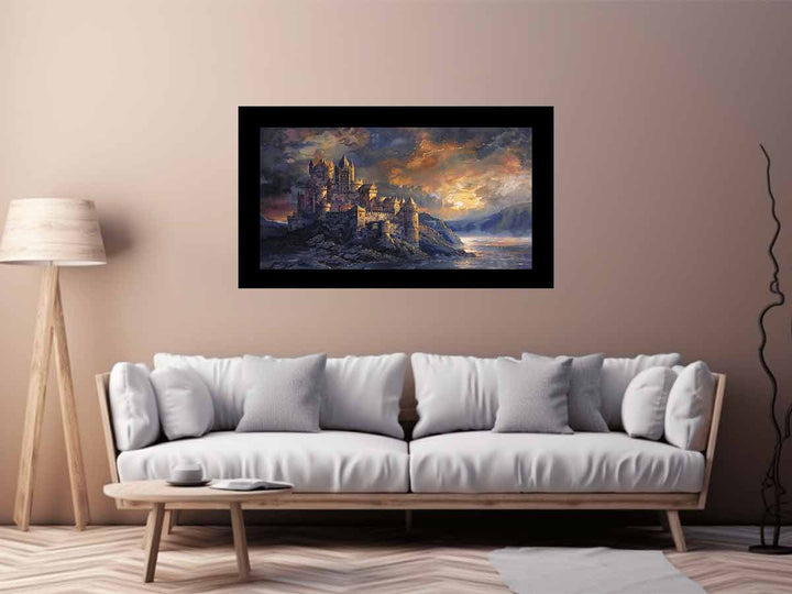 River Castles Art Print