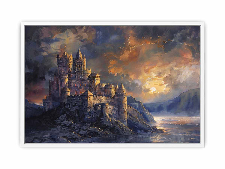 River Castles Painting