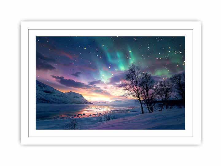 Northern Lights framed Print