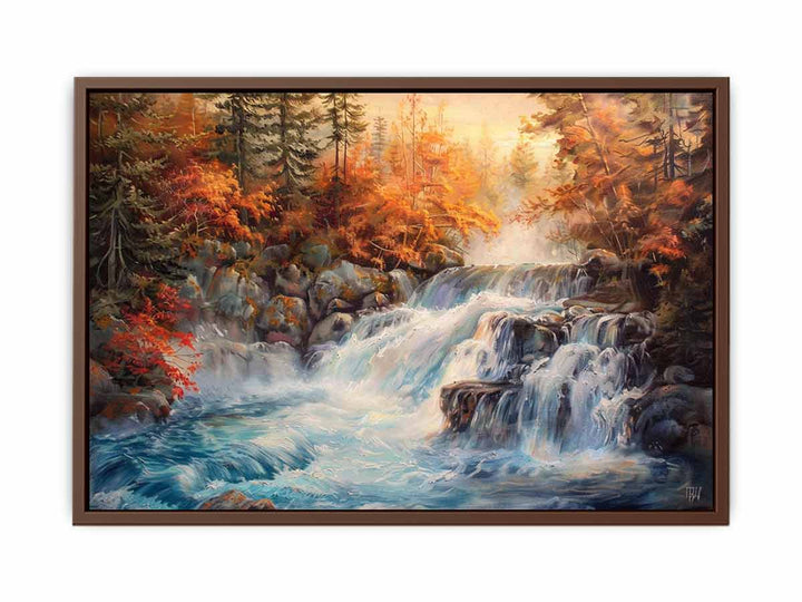 Quiet Waterfall Painting