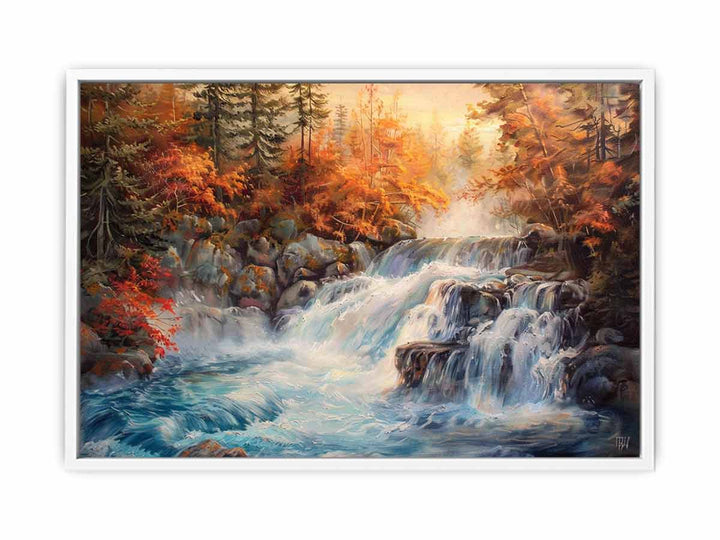 Quiet Waterfall Painting