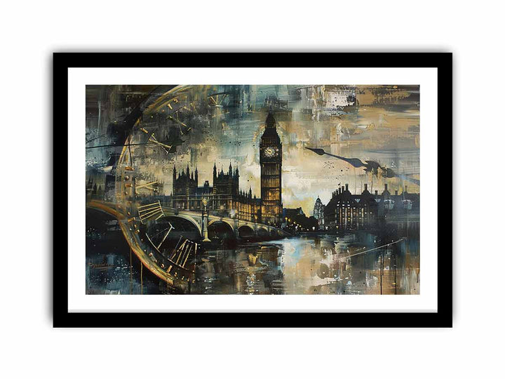 London Clock Tower framed Print