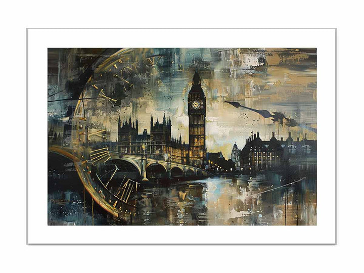 London Clock Tower framed Print