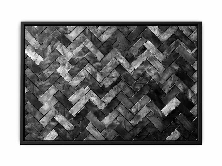 Black & White Pattern canvas Print