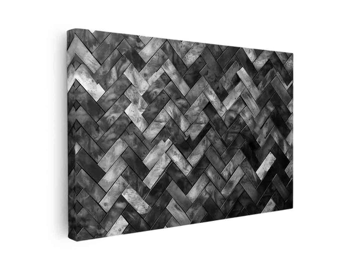 Black & White Pattern canvas Print