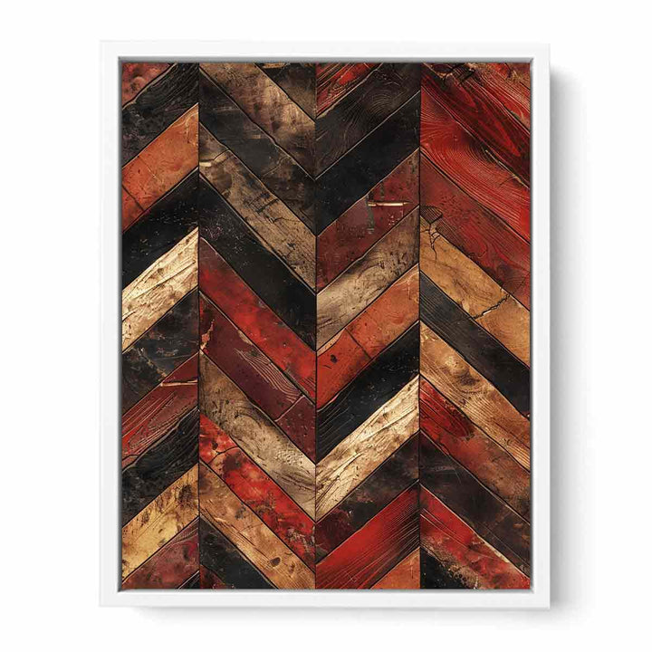 Zigzag  Borwn Pattern Painting Painting