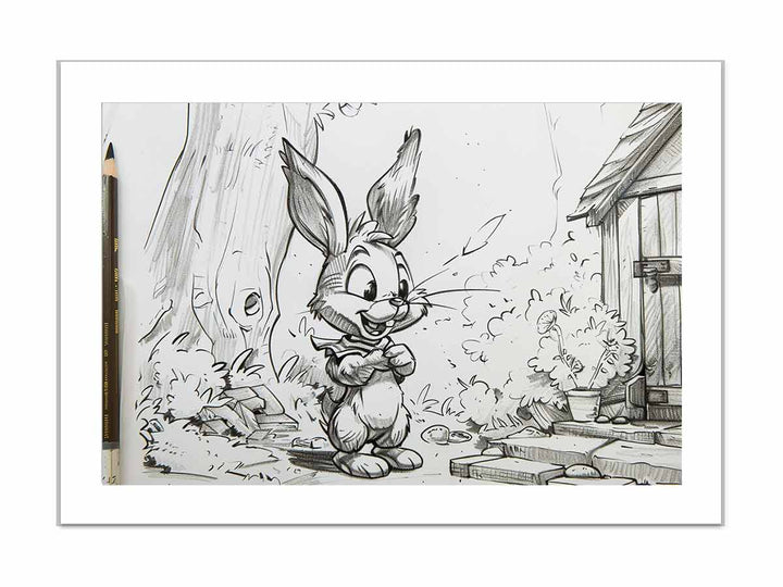 Rabbit  framed Print