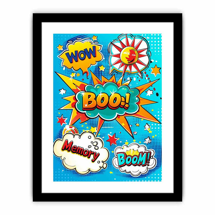 Boom 2 framed Print