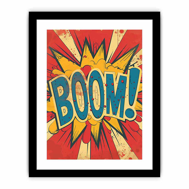 Boom 3 framed Print