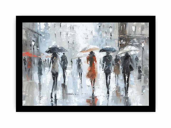 Walking On The Streets In Paris framed Print