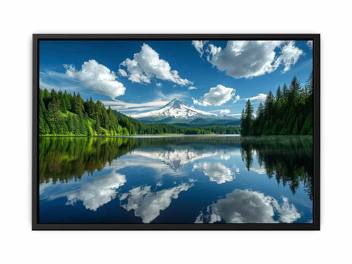 Mt. Hood Reflected In Trillium Lake Oregon canvas Print