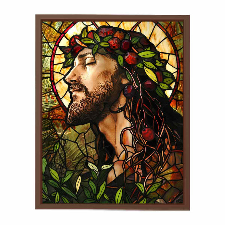 Jesus Glass Art Painting