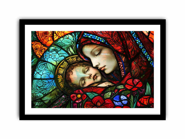 Mother Marry framed Print