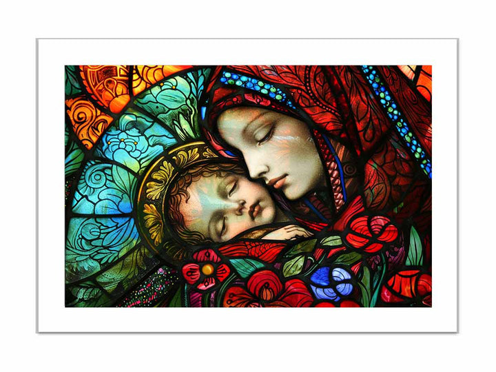 Mother Marry framed Print