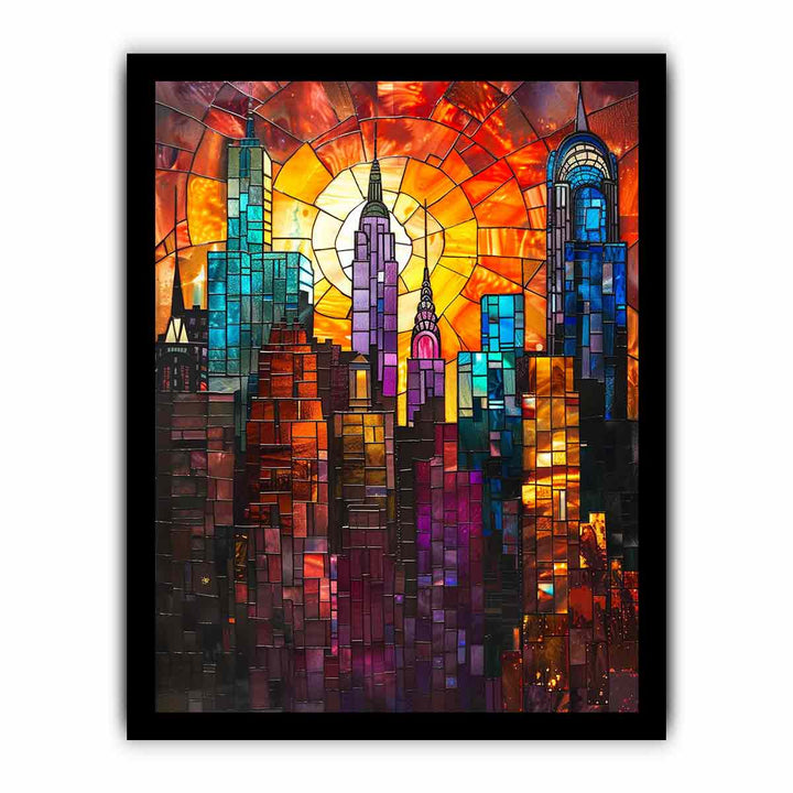 Skyline framed Print