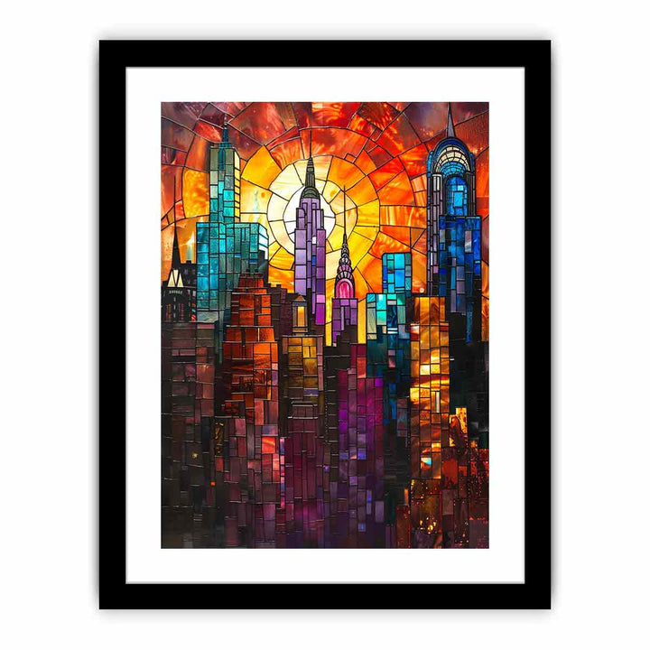 Skyline framed Print