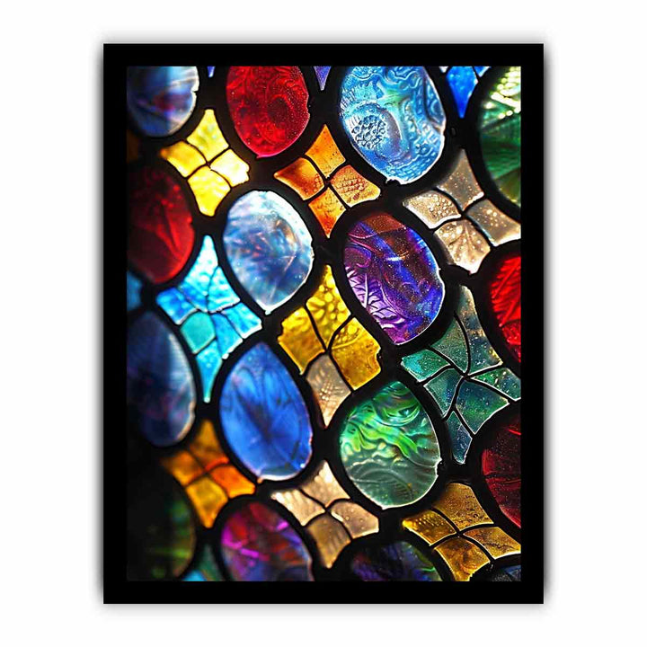 Glass Pattern framed Print