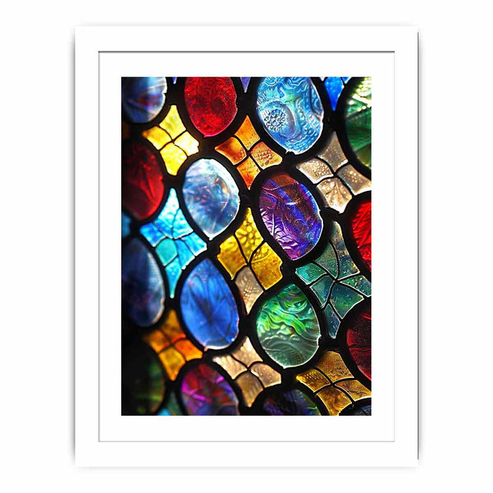 Glass Pattern framed Print