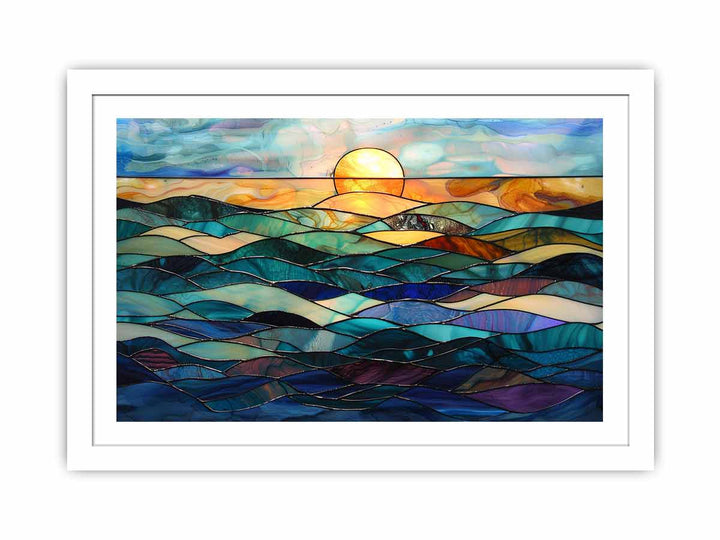 Ocean Glass  framed Print