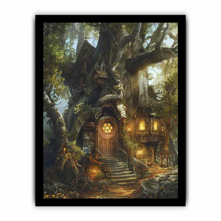 Tree Castle framed Print