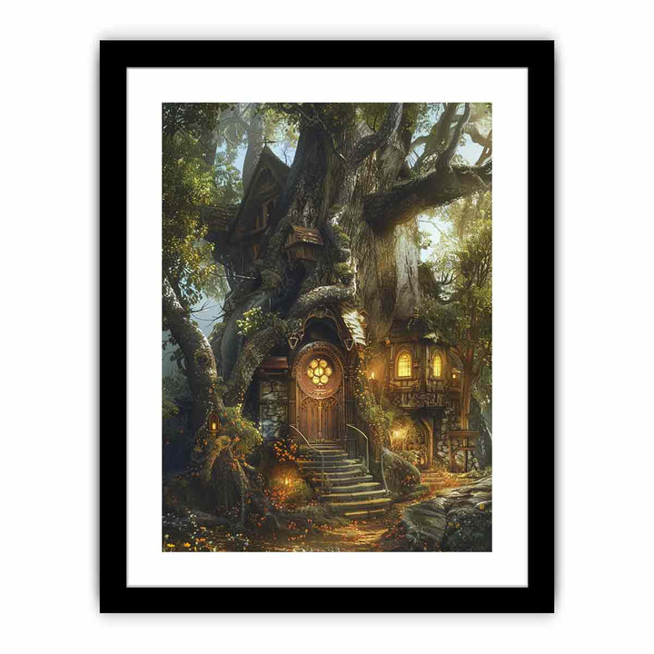 Tree Castle framed Print