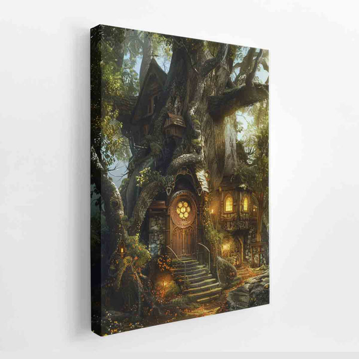 Tree Castle canvas Print