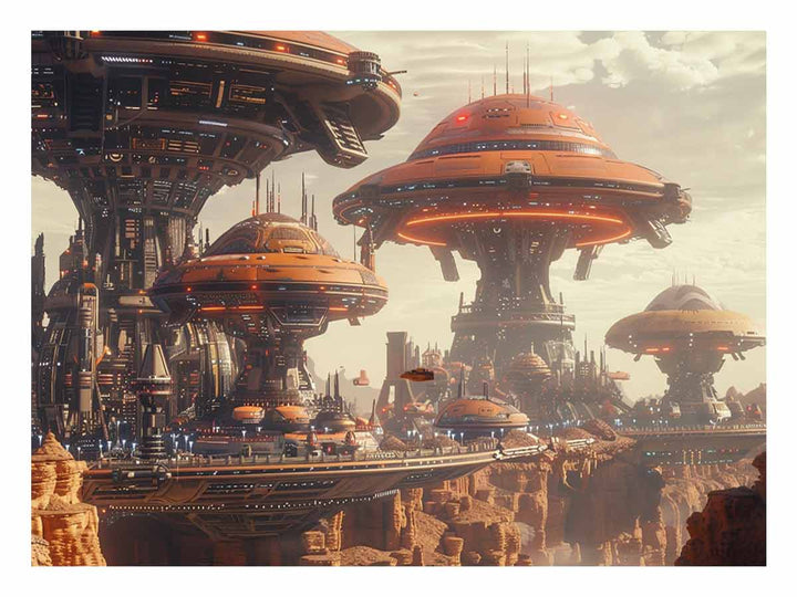 Alien City Art Print