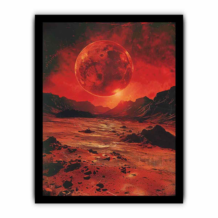 Red Planet framed Print