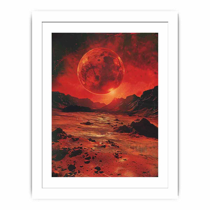 Red Planet framed Print